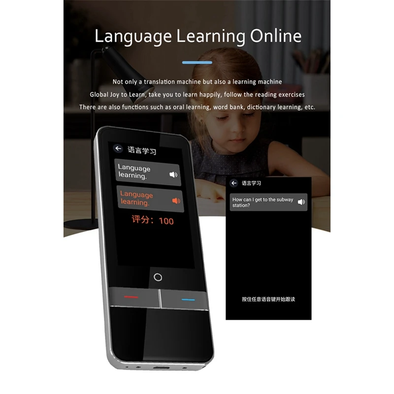 139 Languages Translator Portable Translator Support Photographic Scanning Portable Offline Translator