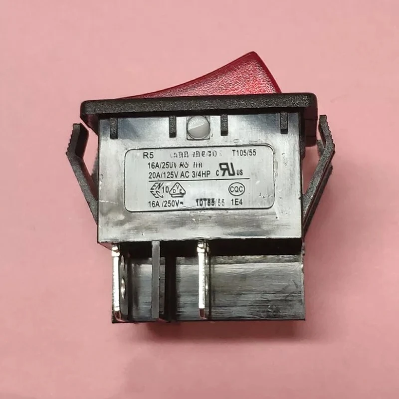 KCD4 Taiwan ship type rocker switch R5 4-pin 2-gear with 220V red light T105/55 20A