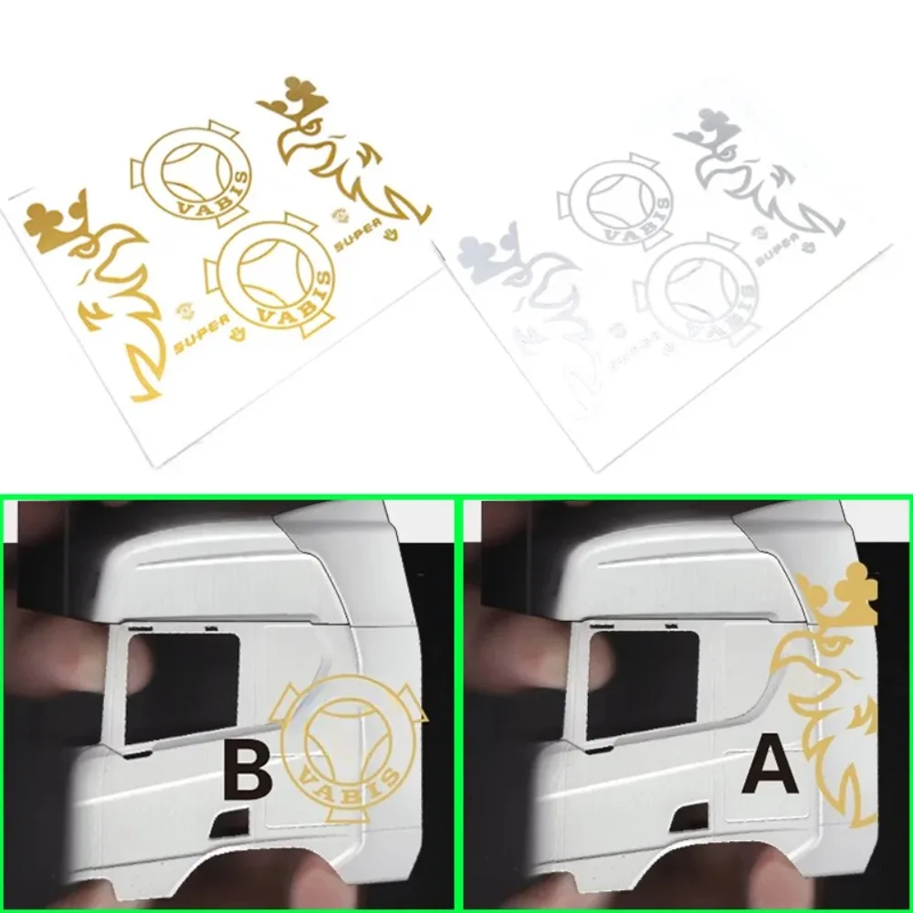 UV Pressure Sensitive Patch Small Suit Simulation for 1/32 For scania R650 Diy Decorate