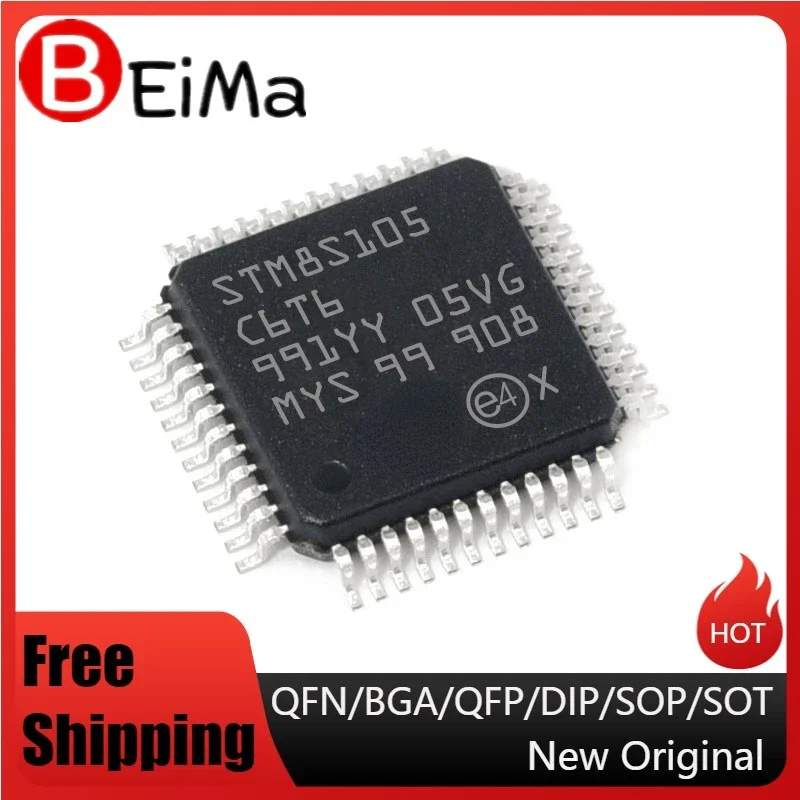 STM32F100C8T6B  STM8S003K3T6C  STM8S005K6T6C  STM8S005C6T6 STM8S103K3T6C STM8S105C4T6 STM8S105C6T6 STM8S105K4T3C STM8S105K4T6C