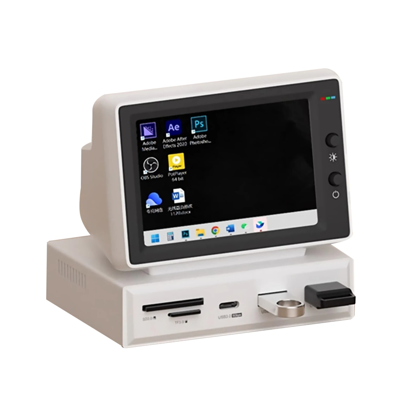 3.5 Inch IPS Mini Screen USB C Hub Monitor