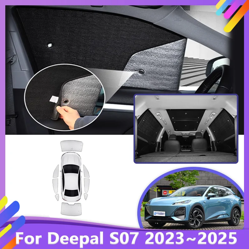 

Автомобильные солнцезащитные козырьки с полным покрытием для Deepal S07 S7 2023 2024 2025 Серебряная фольга Солнцезащитный крем Окно Теплоизоляция Автомобильные аксессуары
