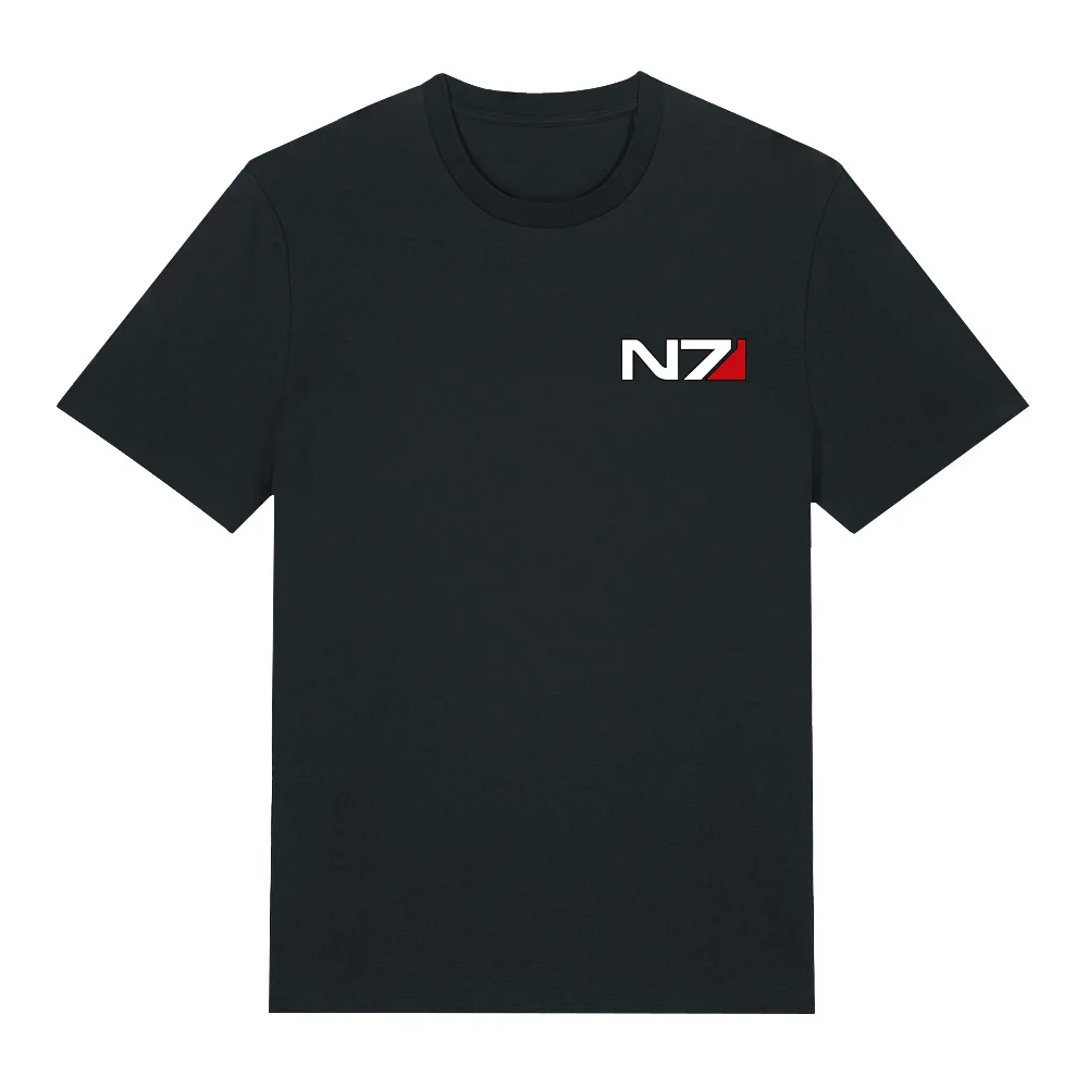 Mass Effect N7 Normandy Symbol T-Shirt Gamer Apparel Soft Cotton Tee Unisex Fit Streetwear Comfortable Short Sleeve Clothes Y2K