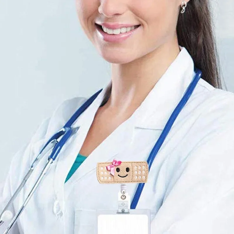 Retractable Nurse Badge Reels Exhibition ID Holders Name Tag Badges Clip Chest Card Clips Reels Badge Holder Reel