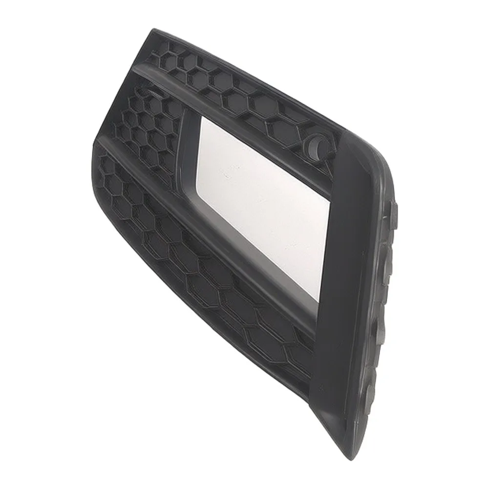 Front Bumper Left Air Guide Grille for For A1 S-Line 2015 to 2018 8XA807647A 8XA807681D ABS Black Silver 46.5x15x9cm
