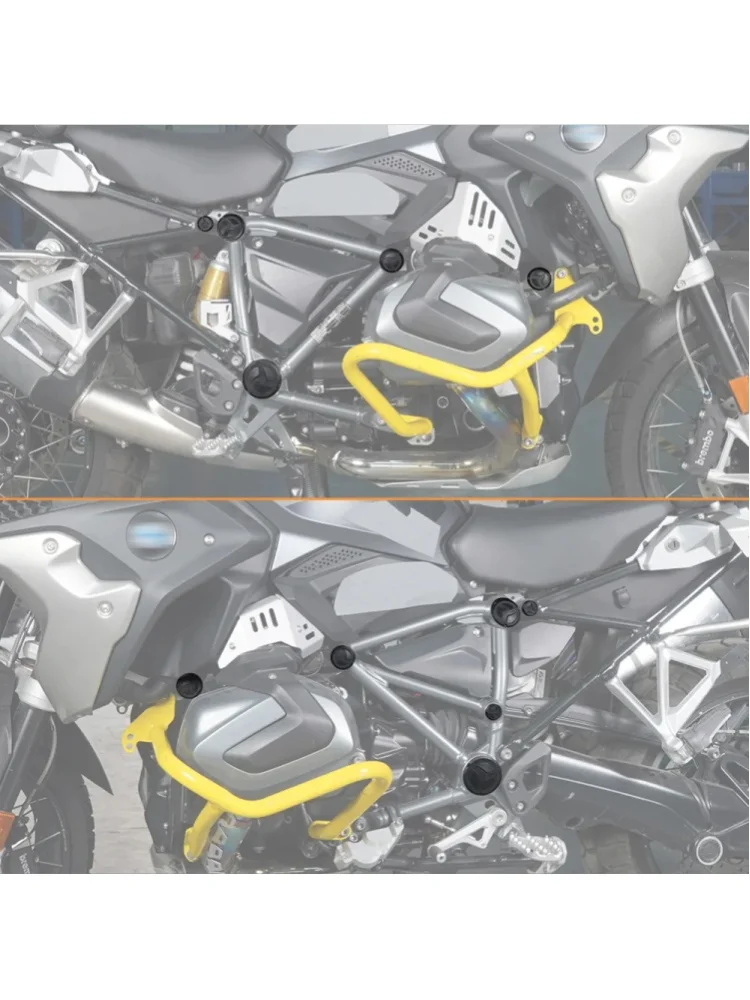 Motorrad-Rahmenschutzfolie Kratzfeste Rahmenabdeckungen/Rahmenloch-Kappen für BMW R1250GS Adventure R1250GSA 2018-2024 R1250GS 2018-2022 R1200GS 2016-2018 R1200GS Adventure R1200GSA 2014-2018 R1200