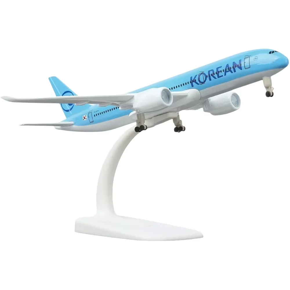 

20cm Korean A350 Airplane Model Kit 1/300 Diecast Metal Airplane Model with Display Stand for Aviation Enthusiasts Gifts