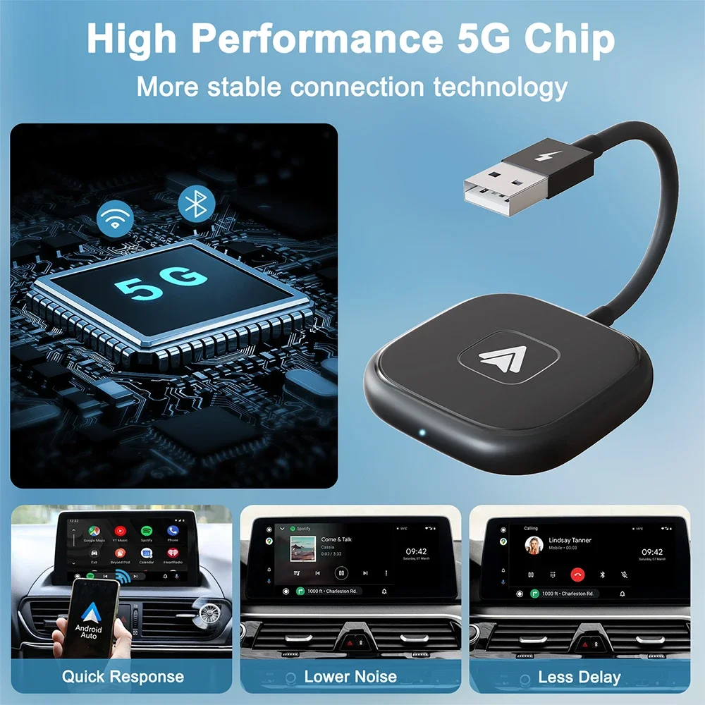 ワイヤレスCarPlay Android Autoアダプター OEM工場製 有線Android Auto車用 有線からワイヤレスAndroid Autoへの変換ドングルメーカー