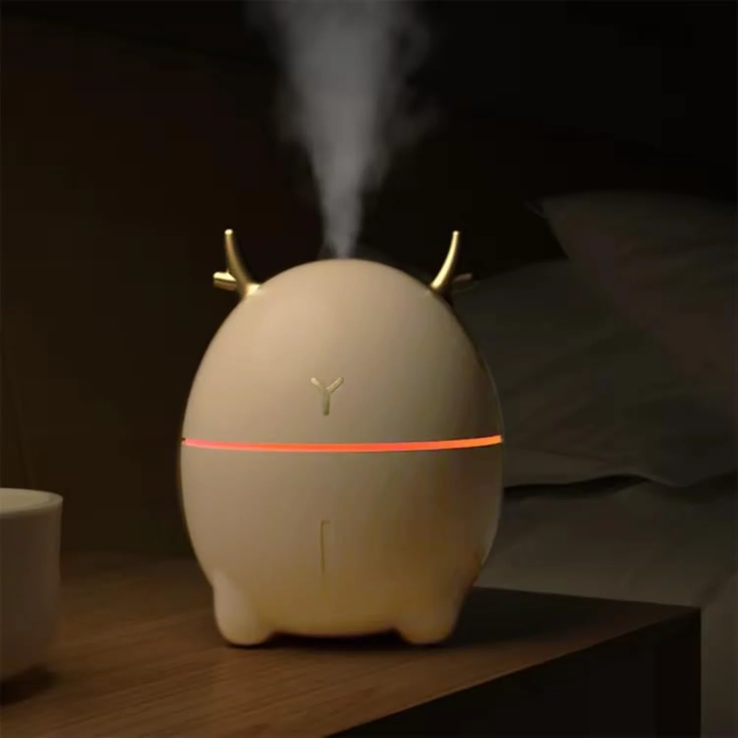 เครื่องทําความชื้นน่ารักสําหรับห้องนอนและสถานรับเลี้ยงเด็ก, เครื่องทําความชื้นในอากาศ Cool Mist ขนาด 6 ออนซ์สําหรับห้องขนาดใหญ่หรือห้องเด็ก, น้ํามันหอมระเหย