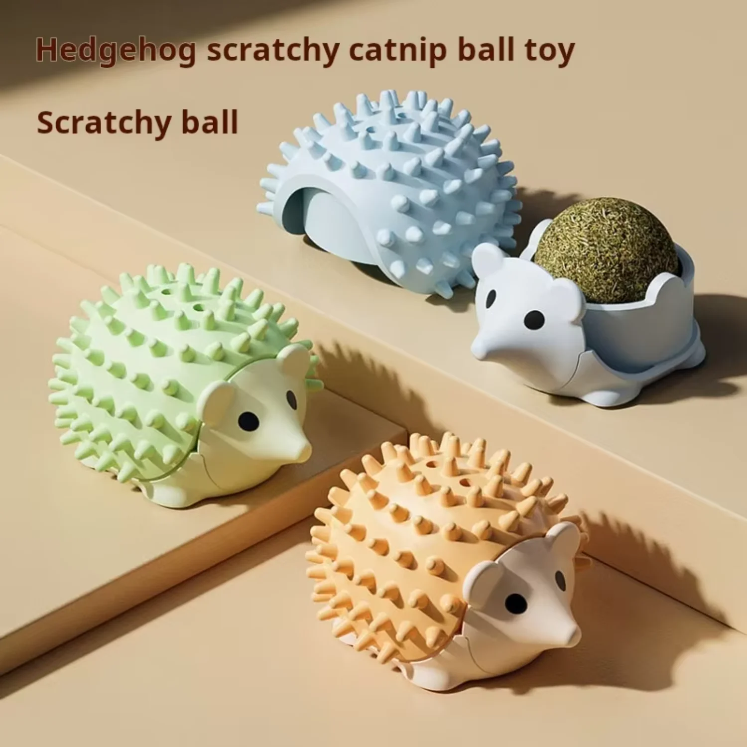 Original  Cat Mint Ball Toy  Itching Device for Grinding Teeth and Licking Self-Entertainment Hedgehog Cat Toy Cat gachapon Bugs