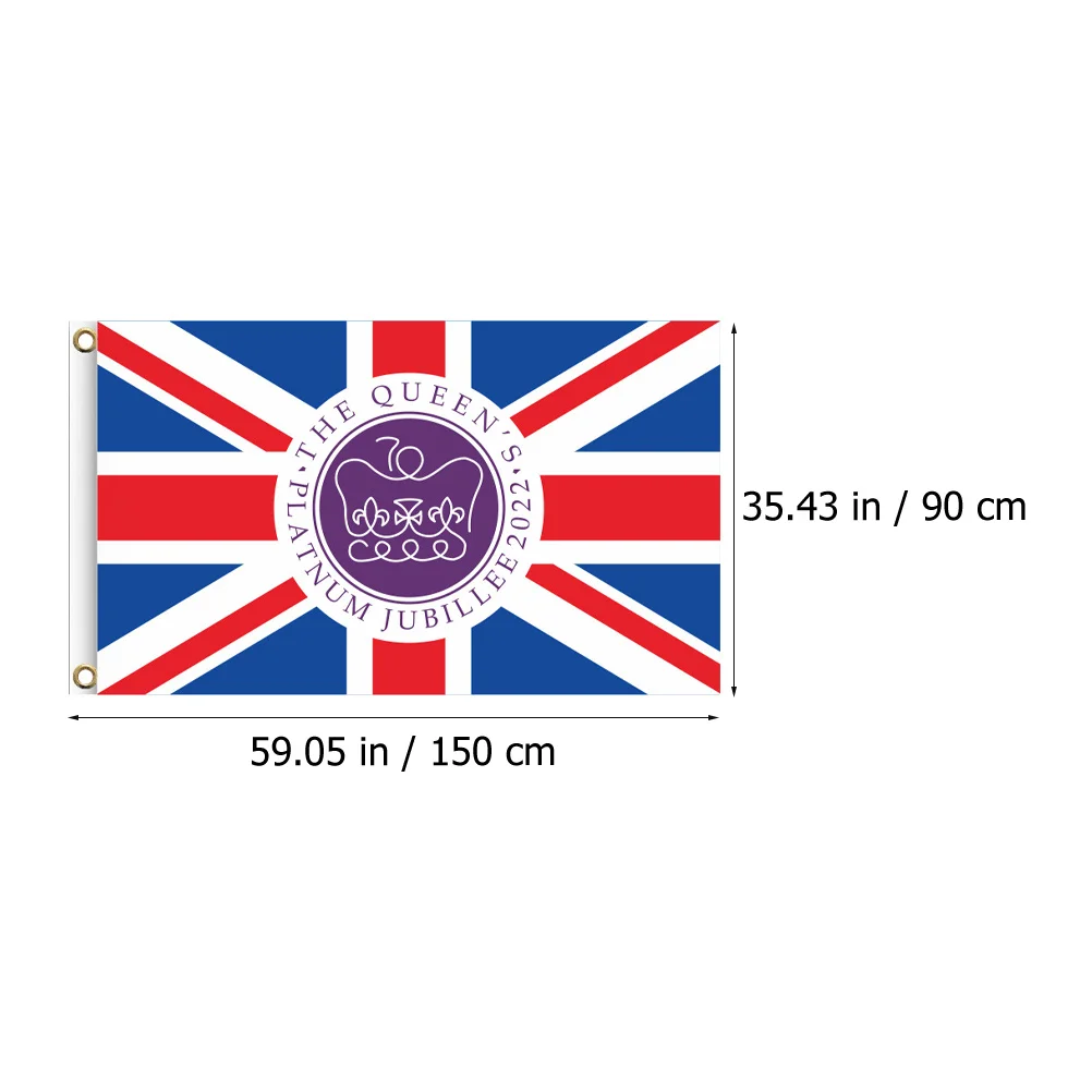 Big British Flag Queen Celebration Banner Washable Durable Office Car Decor International Meeting London Queen's Day Party