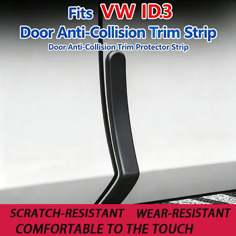 for Volkswagen ID3 anti-collision strips, door edge protection decorative strips, car door anti-scratch stickers, modification