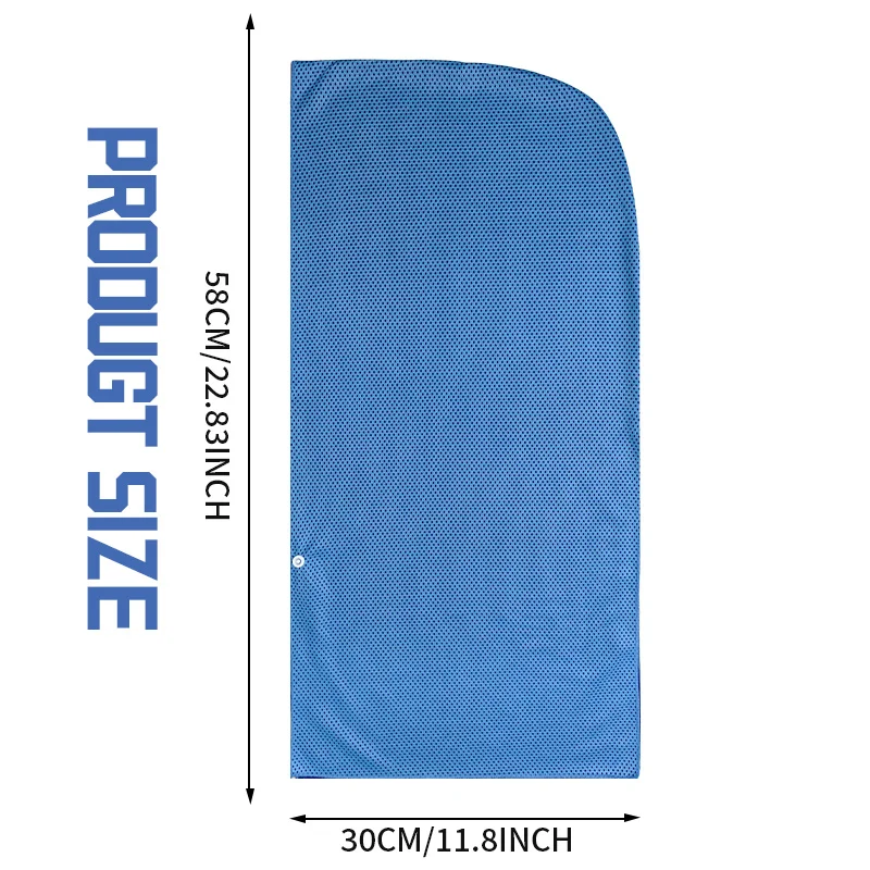 1pc Cooling Hooded Towel For Men & Women, UV Protection Quick Drying Absorbent Towels For Camping Workout Cycling, Golf, Running