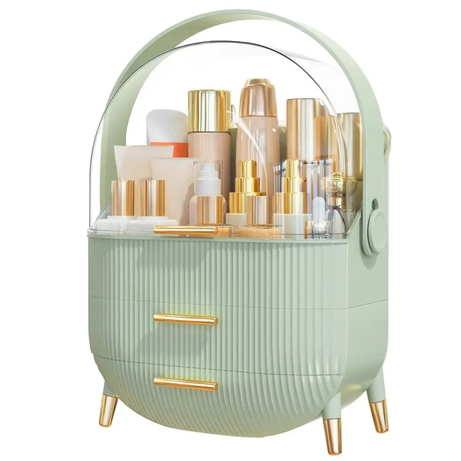 

Organizer Skincare Organizers Cosmetic Display Cases with Transparent Cover, SkinCare Organizers for Bathroom Countertop, Bedroo