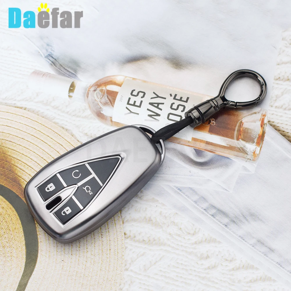 Funda para llave de coche de TPU de 4 botones, carcasa para Changan CS35PLUS CS35 Plus CS55 CS75 Eado UNIT UNIK Oushan X5 X7, accesorios para llavero
