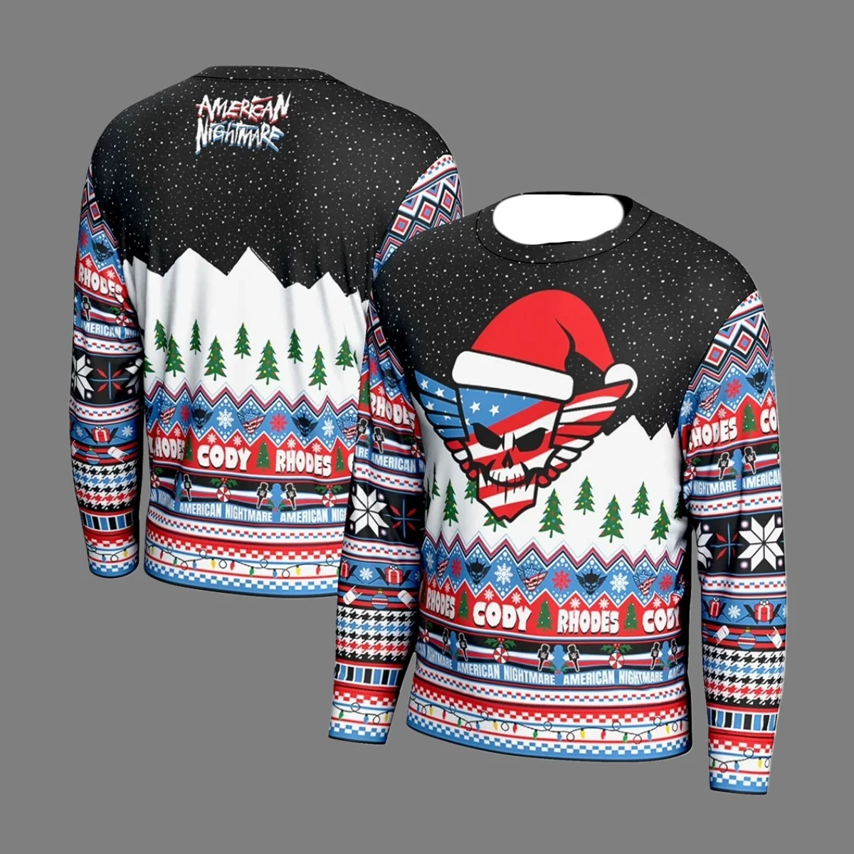 كودي رودس سترة عيد الميلاد القبيحة ثلاثية الأبعاد مضحك عطلة حفلة البلوز دافئ دافئ حجم كبير عيد الميلاد البلوز للرجال الأسرة هدية الكريسماس