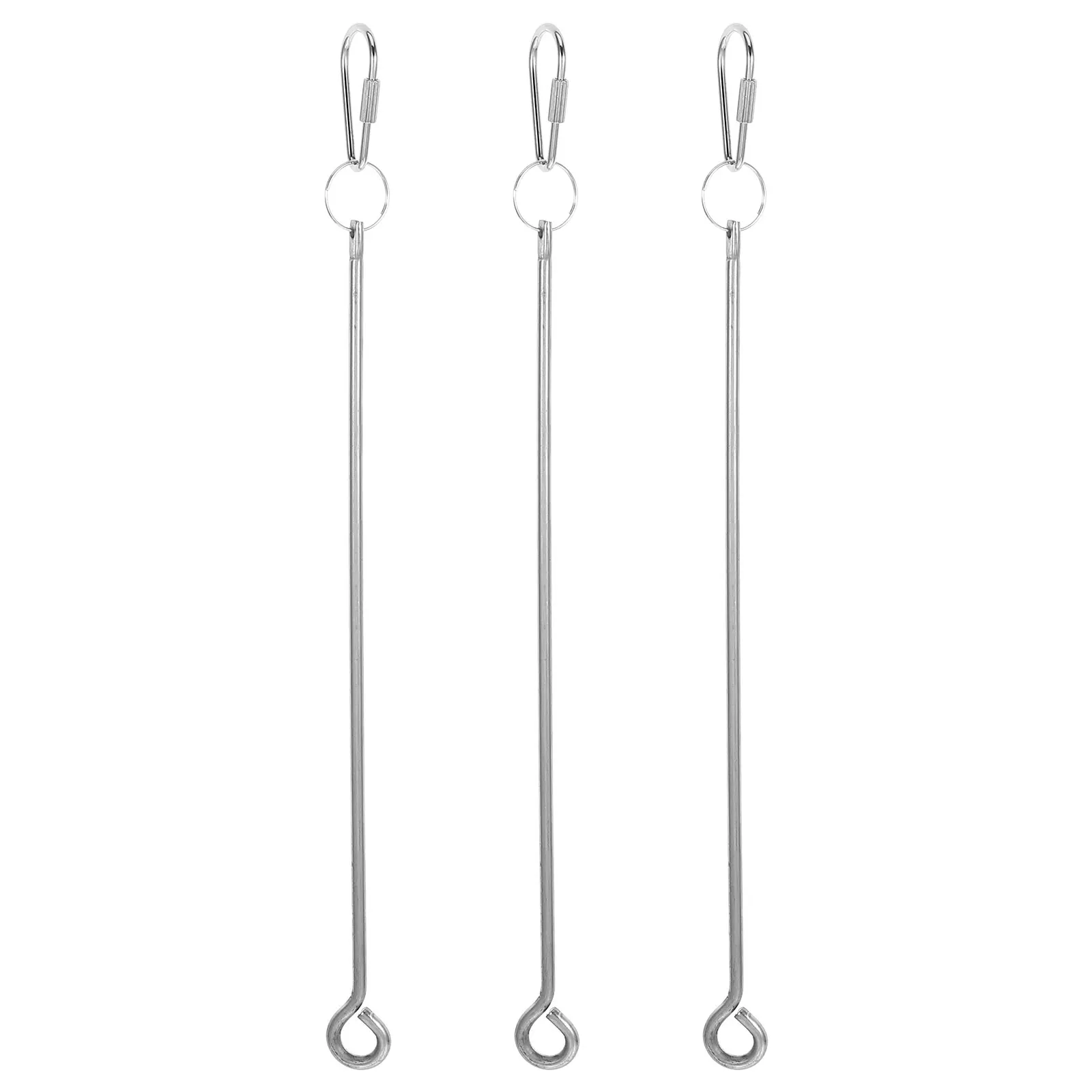 

3 PCS Parrot Fruit Fork Bird Food Treats Skewer Skewers Vegetable Stainless Steel Holders Stick
