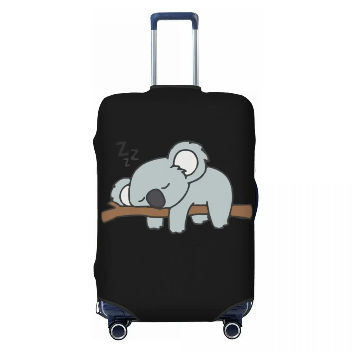 

Cute Lazy Koala Bear Napping Suitcase Cover Dust Proof Animal Lover Travel Luggage Covers for 18-32 inch