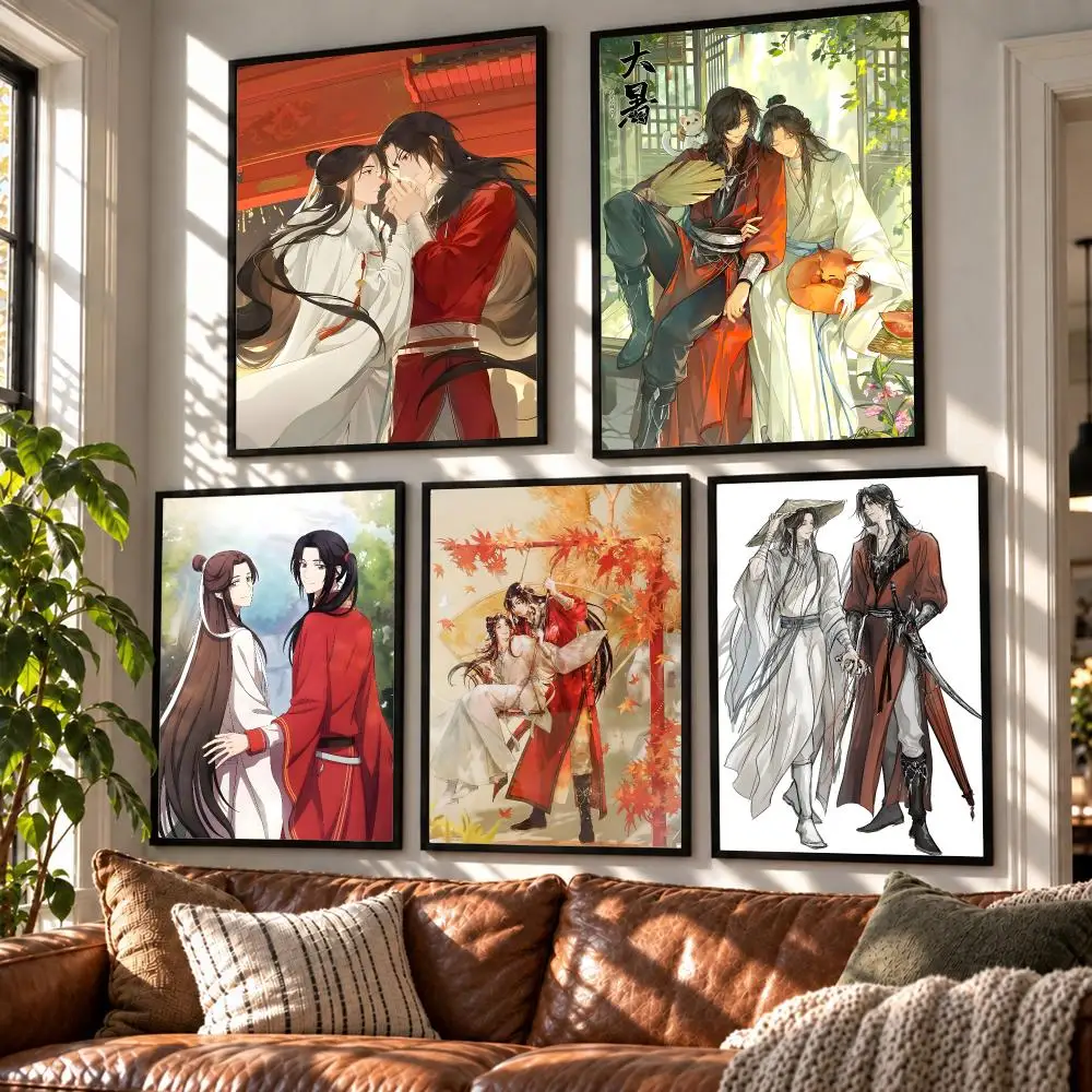 anime Heaven Officials Blessing Poster HD Poster Self Adhesive Waterproof Wall Art Print Bedroom Living Room Modern Decor Gift
