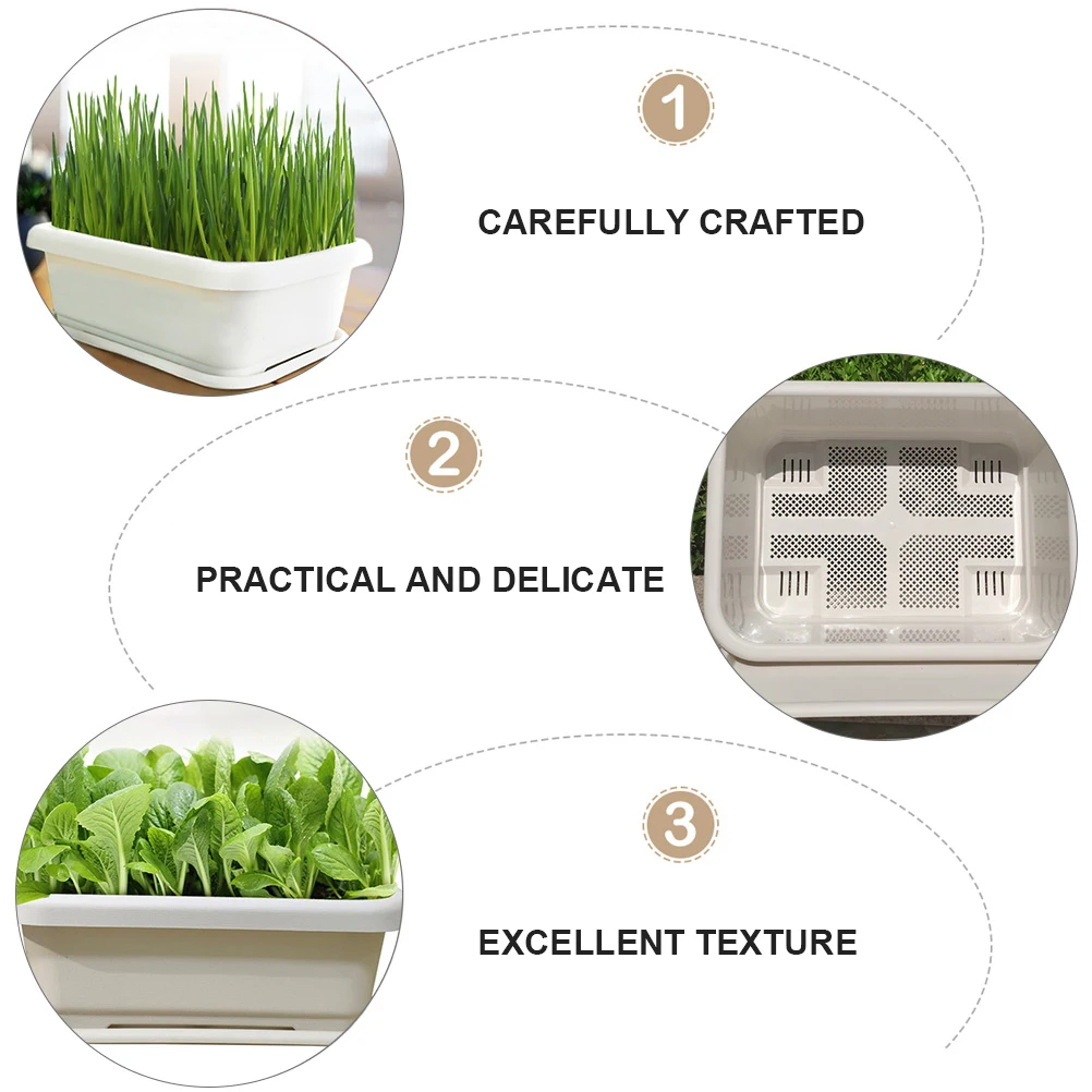 

Vegetable Growing Containers High Quality Plastic Plant Pots for Use Modern Round Multi functional Garden Flower