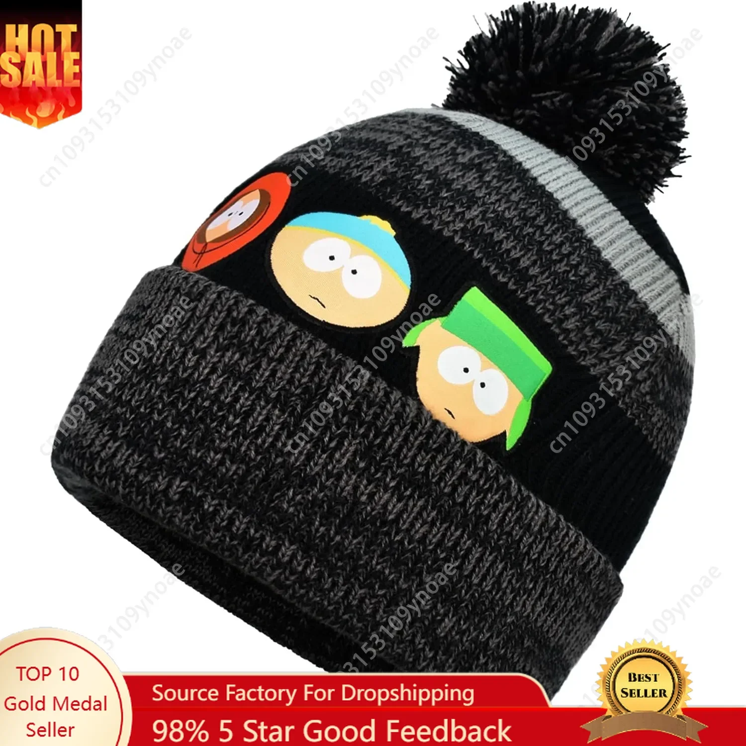 

Concept One South Park Knitted Beanie Hat Acrylic Winter Caps Skull Hats Man Women Soft Comfortable Adjustable Classic Unisex