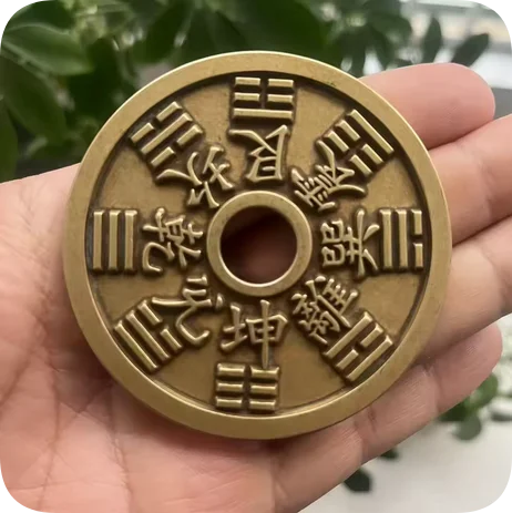 36Mm Chinese Bronze Twelve Zodiac Year Animal Pingan Amulet Money Coin Pendant