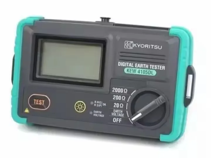 New-original Kyoritsu Kew 4105dl Ip67 Dust Water-proof Rugged Earth Tester 0.01-2000ohm Resistance Meter Digital Earth Tester - Image 5
