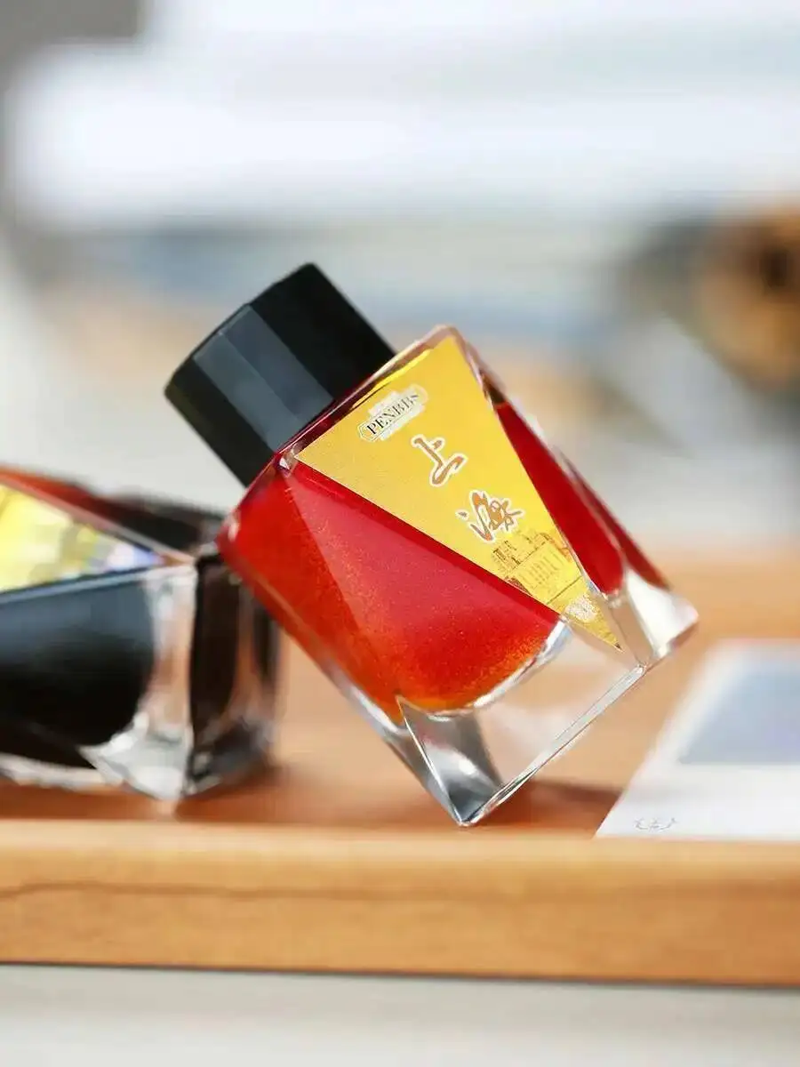Penbbs Ink 30ml Glass Bottled Gold Powder Pigment Type Dye Type Color Ink Dip Fountain Pen Writing Ink