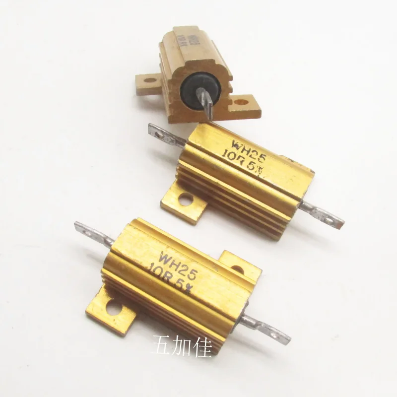 3-10pcs Imported from the UK: 25W 10R Welwyn WH25-10RJI 5% Power Aluminum Shell Resistor