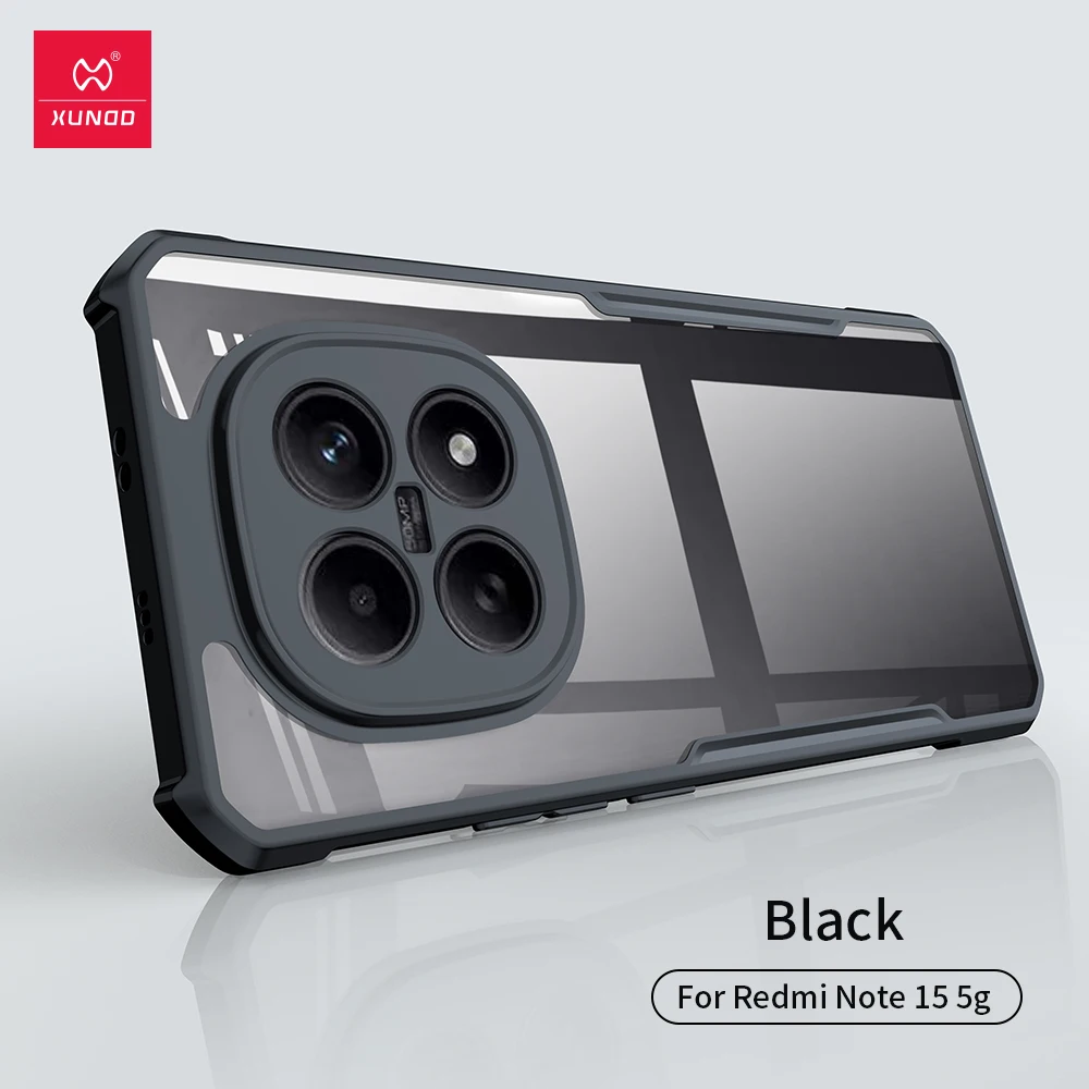 Xundd Hülle für Xiaomi Redmi Note 15 Pro Plus Hülle für Note 15 Pro/Note 15 4G 5G Airbag stoßfeste Shell Fund Back Clear Cover – Detail 1