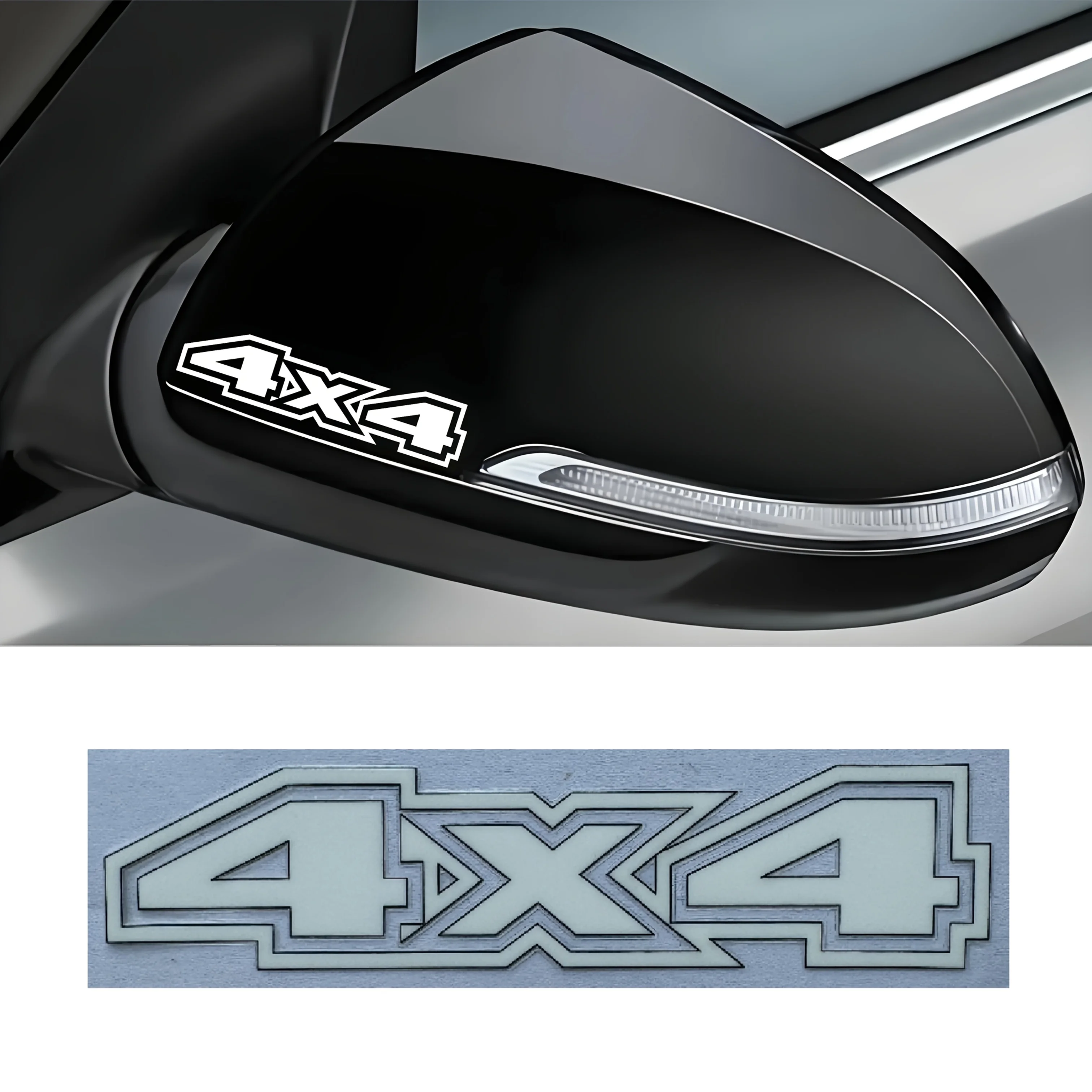 4Pcs/Set 4x4 Off‑Road Vinyl Stickers, Waterproof Removable Decal For Car Truck Body Decor, Holiday Gift