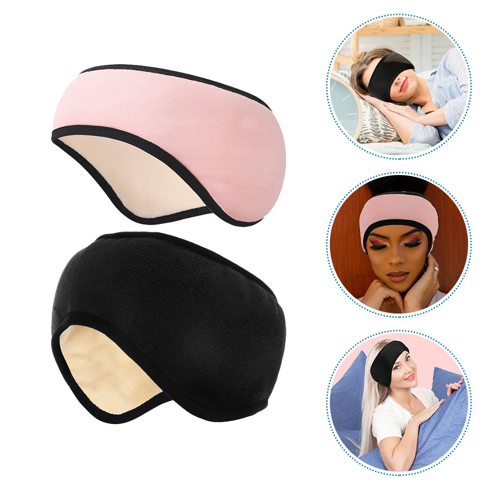 

2pcs Earmuffs Warm Ear Covers for Sleeping Adjustable Headband Winter Universal Ear Warmers for Adults Men Women