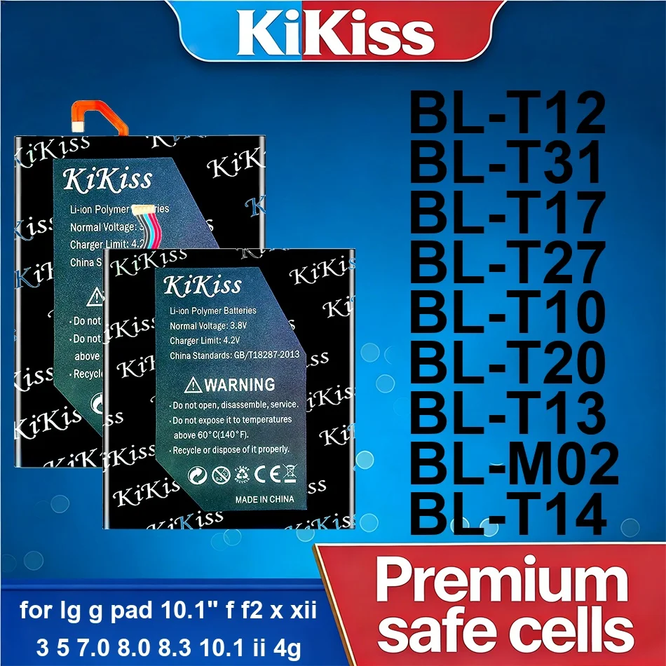 

Аккумулятор для планшета премиум-класса BL-T27 BL-T31 BL-T12 3550-12000 мАч для LG G Pad 10.1" F2 X Xii 3 5 7.0 8.0 8.3 10.1 II 4G