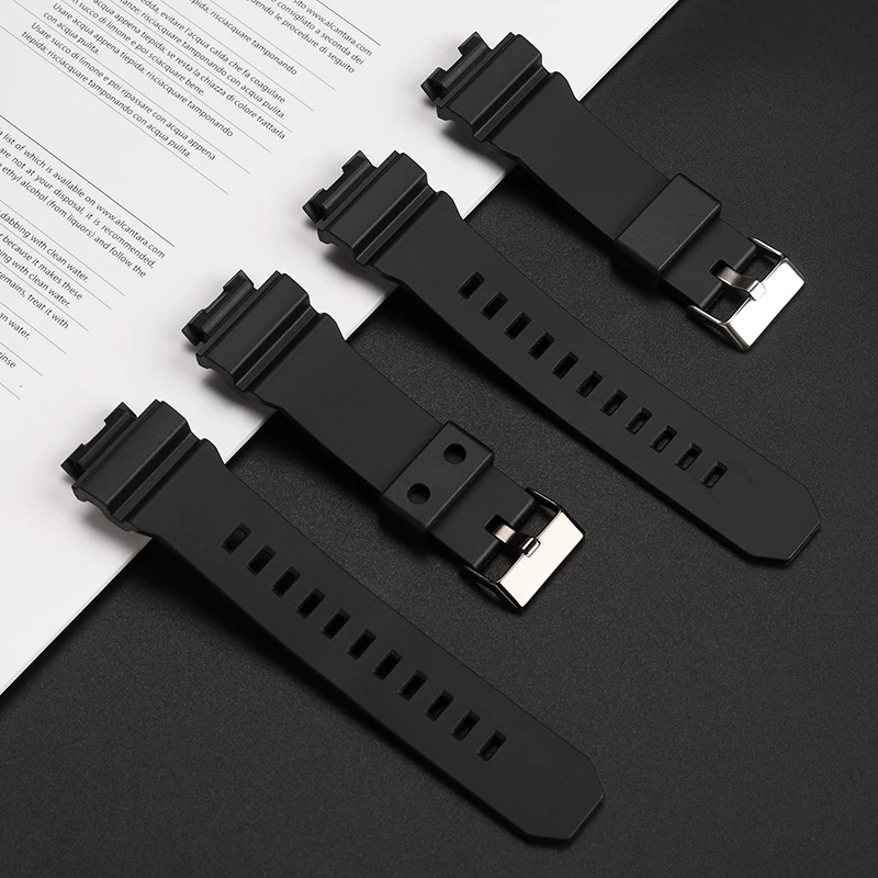 For Casio G-shock S G-9200 Watchband GW-9200/9101/9102 GW-9110/9125 Silicone Resin Watch Strap 16mm Black Bracelet Waterproof