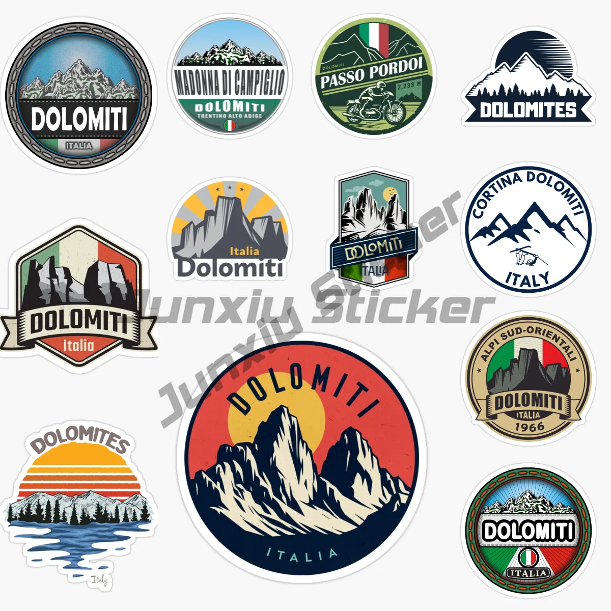 

DOLOMITI Italy Rock Climbing Car Sticker Graffiti Water Computer Guitar Luggage Decoration Creative Waterproof Decal