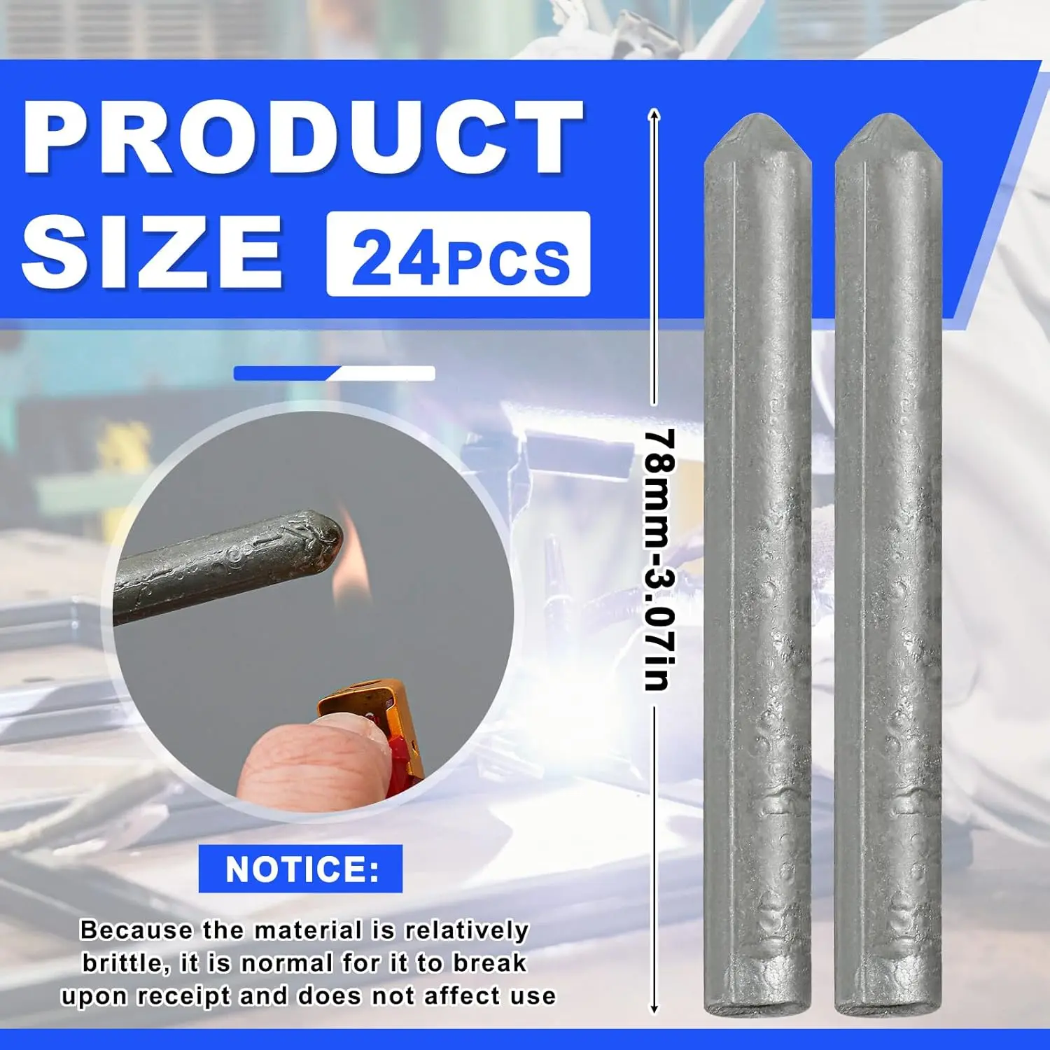 24PCS Low Temperature Universal Welding Rod Sticks Metal Melt Low Melt Solder Pipe Tools Electrode Aluminum Rod
