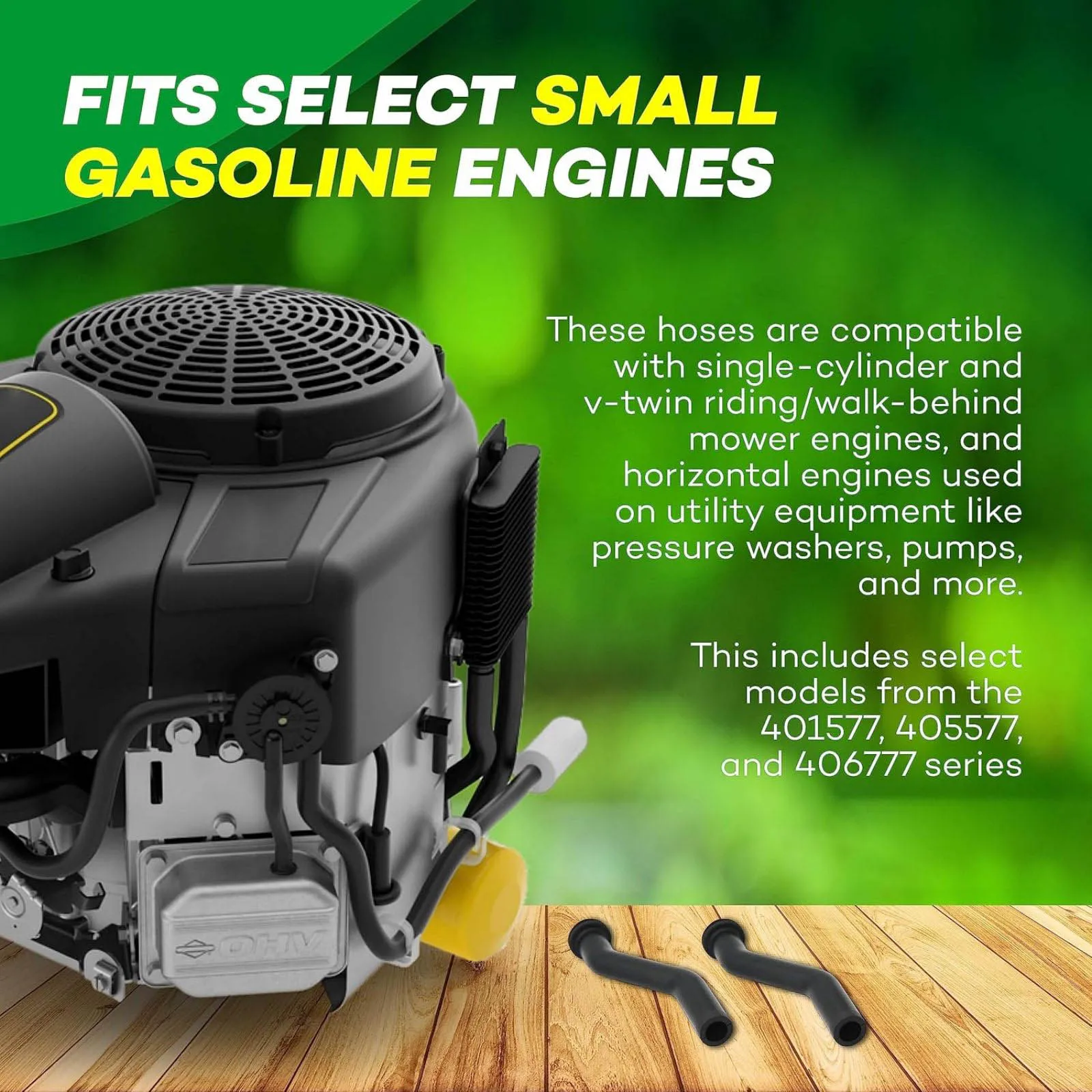 

Набор из 6 резиновых вакуумных шлангов для замены, совместимых с запчастями для двигателя газонокосилки Briggs & Stratton 596163 593998 797408