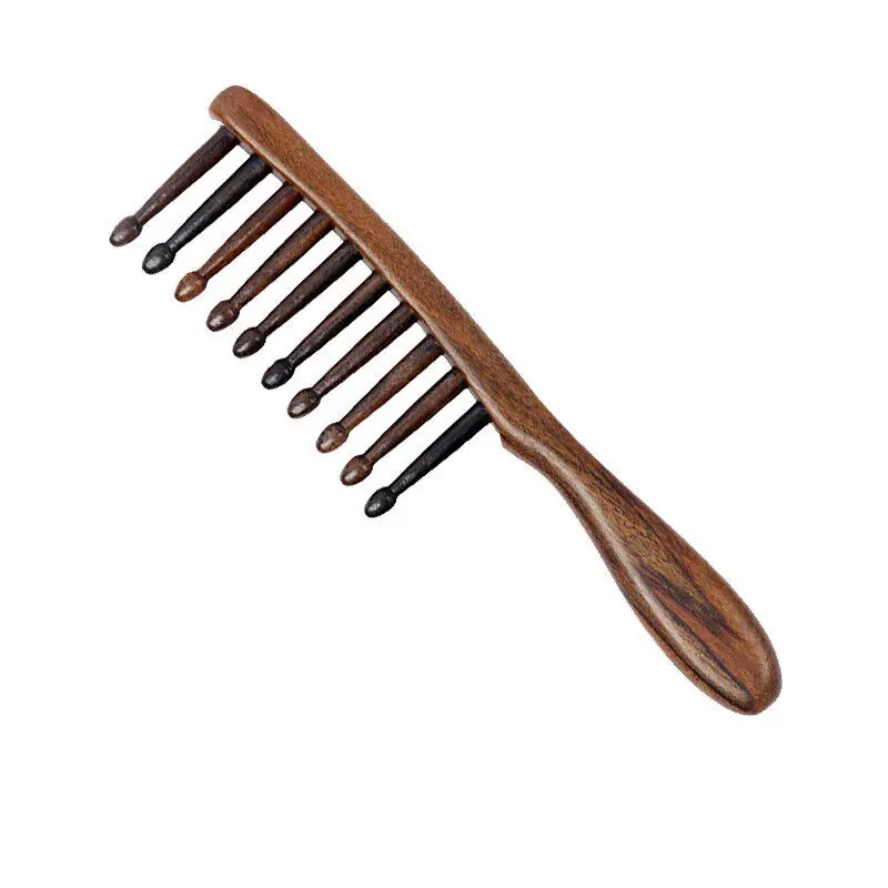 1Pc Wooden Comb For Women Girl Straight Curly Hair Head Anti-static Massage Combs Body Care Tools