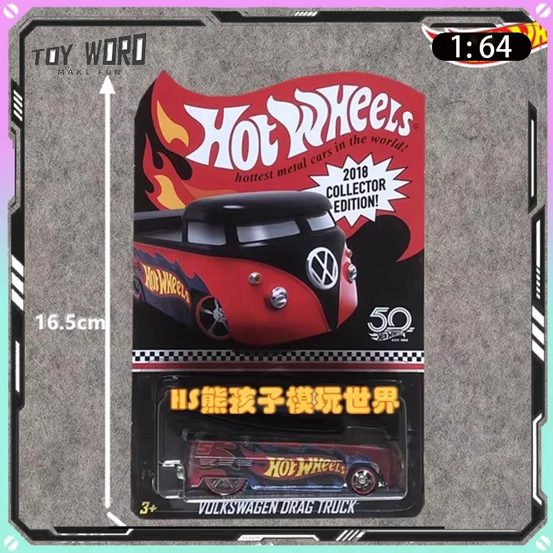 1/64 Hot Wheels 2018 Collector Edition Red Line Car Model TV Series Batmobile Collectible Room Ornament Boy Birthday Toy Gift