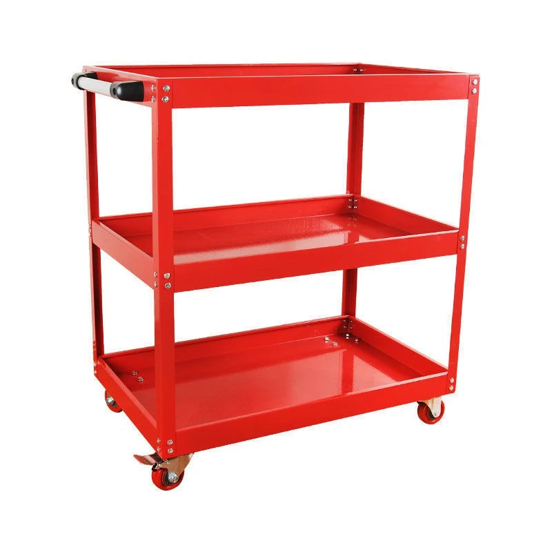 

Multifunctional storage rack three-layer auto repair and maintenance cabinet workshop parts car
