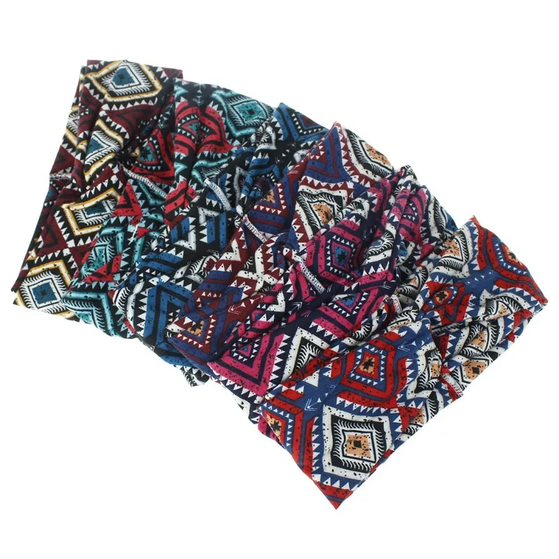 Bandeaux de cheveux larges à fleurs pour femmes et filles, bandeaux de sauna College, turban élastique à nœud, bandanas à la mode, accessoires pour cheveux Boho