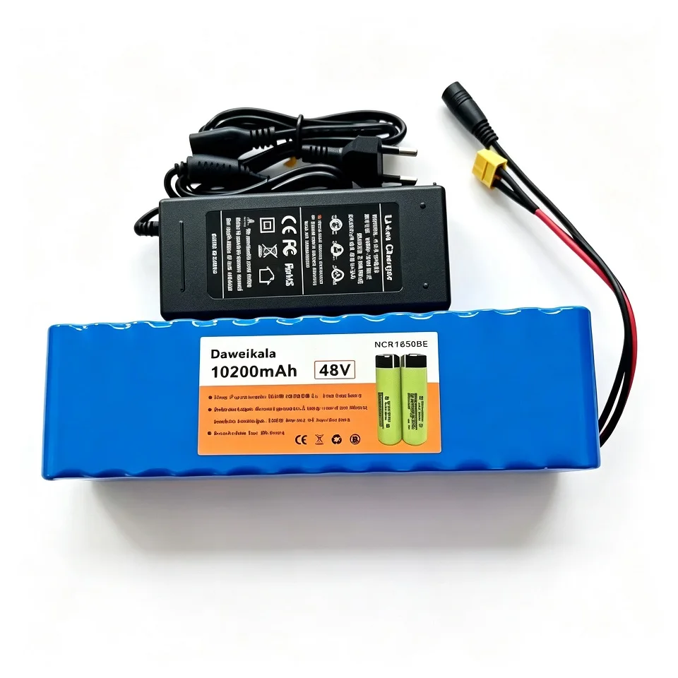 DAWEIKALA 2026, batterie lithium-ion haute capacité 10200mAh, modèle 13S3P 48V 18650, moteur haute puissance 2000W, idéale pour les trottinettes électriques intelligentes à commande, avec BMS + chargeur, livraison gratuite et rapide sous 3 à 7 jours