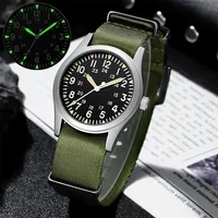 MILITREK 2025 nuevo reloj de cuarzo militar retro VH31 para hombre 37mm zafiro acero inoxidable 100m impermeable C3 luminoso reloj hombre