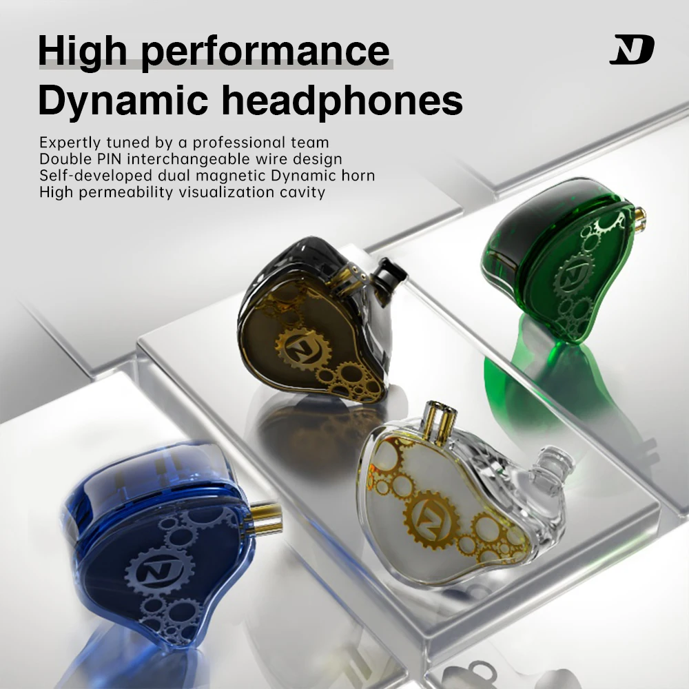 ND Venus in-ear headphones wired HIFI high-quality music monitoring ear-back game hanging ear earplugs