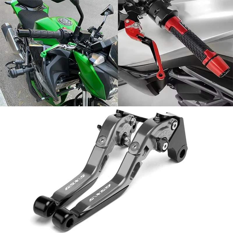 For Suzuki GSX-S1000 GSXS1000 2015-2019 Motorcycle CNC Accessories Short Brake Clutch Levers Adjustable Handle Set