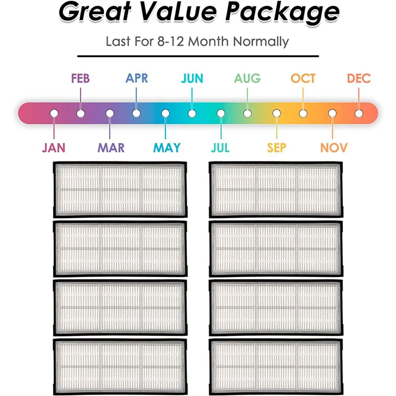 Замена фильтра ABUD-16X Hepa для Xiaomi Roborock S8 Pro Ultra S8 S8 + S7 S7 + S7 Maxv Ultra, запасные части для пылесоса