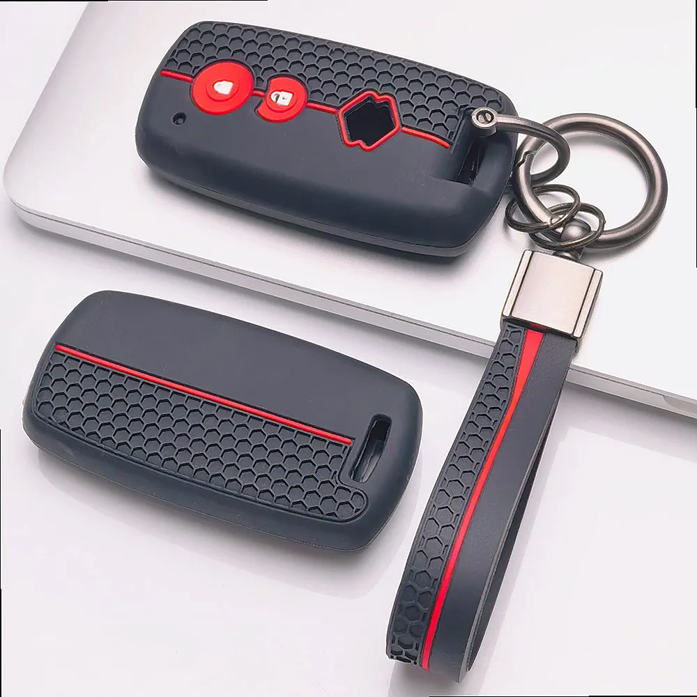 Key Case Cover for Suzuki Swift SX4 Grand Vitara Jimny Wagon R Alto Splash Kizashi Celerio Ignis 2000-2018 2 with Keychain