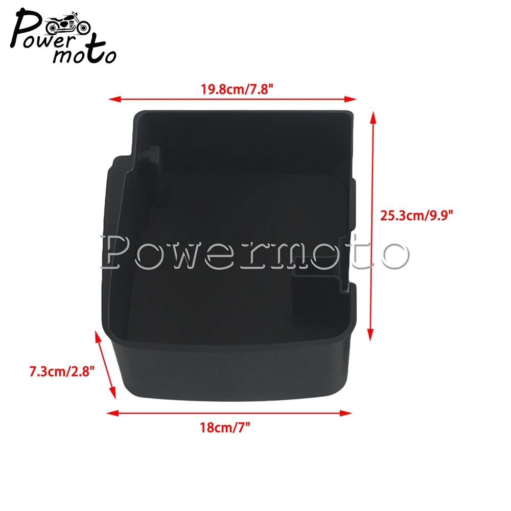 Black Saddlebag Organizer Tray Pair Extra Storage Space For Tools Phone Ipad For Harley Touring Exclude CVO Road Street Glide