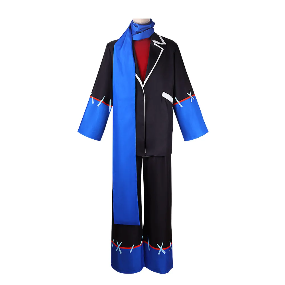 Костюм для косплея Game Error Sans, аниме Фриск, синие плащи, униформа, костюм и шарф, комплект для вечеринки на Хэллоуин, одежда Sans Role