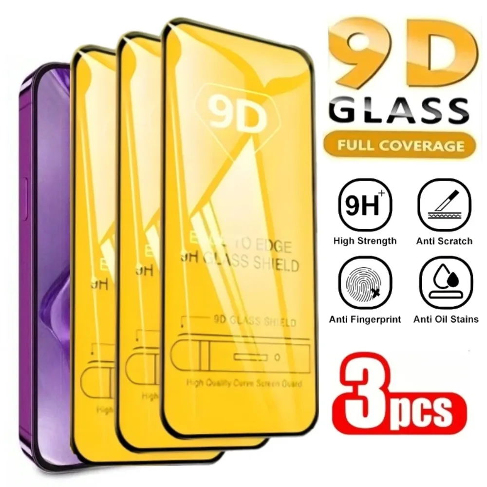 3Pcs 9D Full Cover …